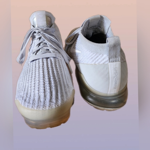 NIKE AIR MOWABB VAPORMAX PLATINUM FLYKNIT 942842-203 SNEAKERS SIZE 8 - Picture 5 of 10